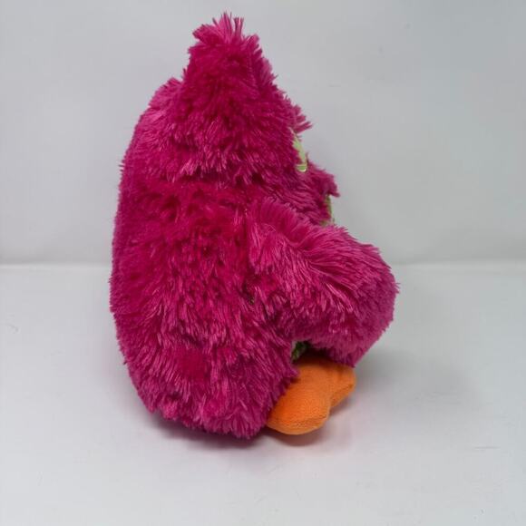 Dan Dee Collector's Choice Owl Plush Pink Green White Chevron Heart Shaped Eyes - Picture 4 of 12